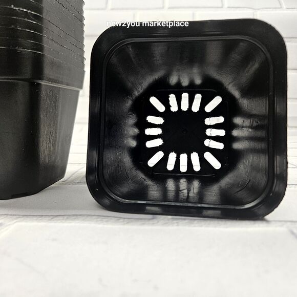 25 Pack of Square 3.75" x 3.75" x 3.25" Nursery Pots, Deep 500 pots available - Picture 3 of 8